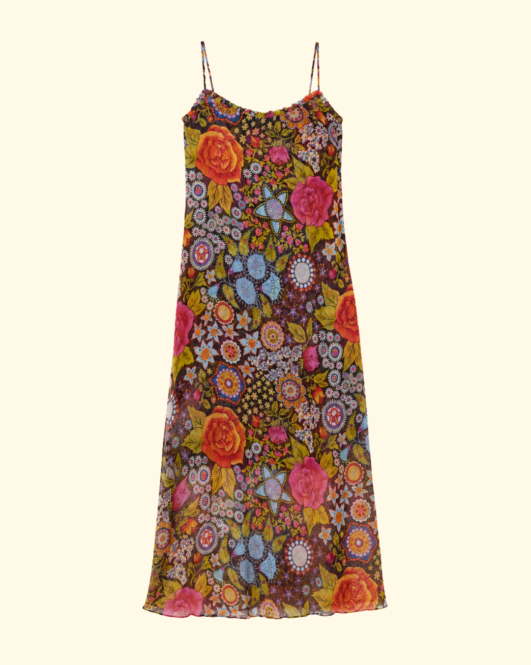 Athens Bloom Mirage Dress | Dark Brown