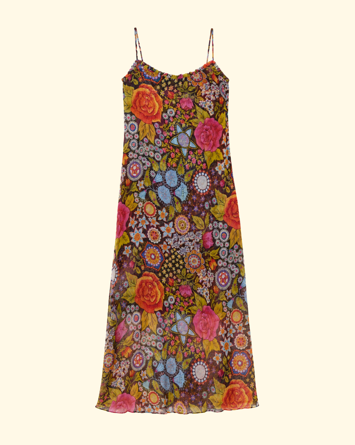 Athens Bloom Mirage Dress | Dark Brown