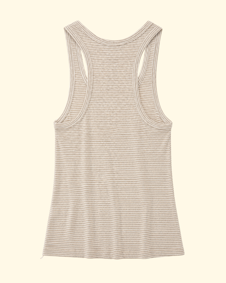 Thea Tank | Ecru/Peach