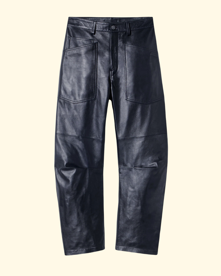 Shon Leather Pant | Midnight