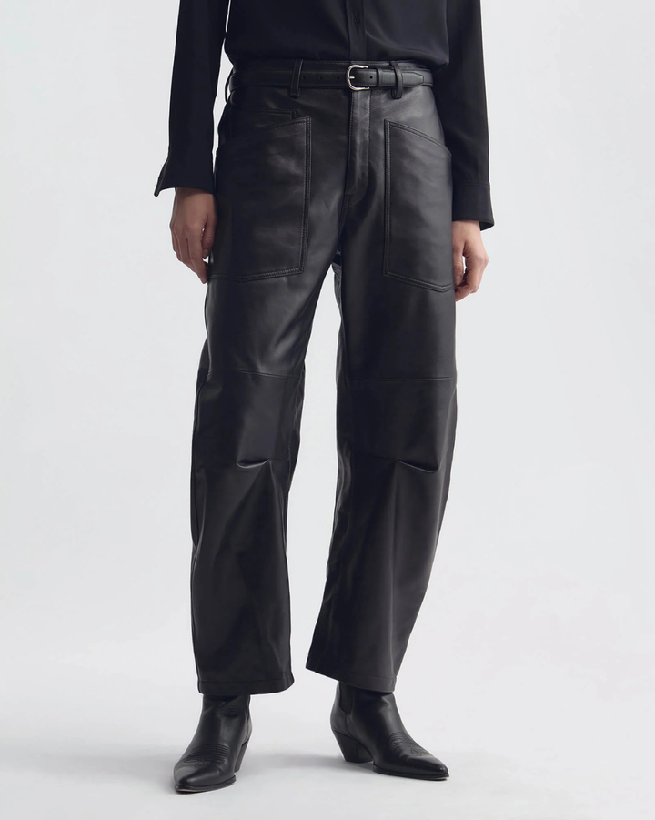 Shon Leather Pant | Midnight