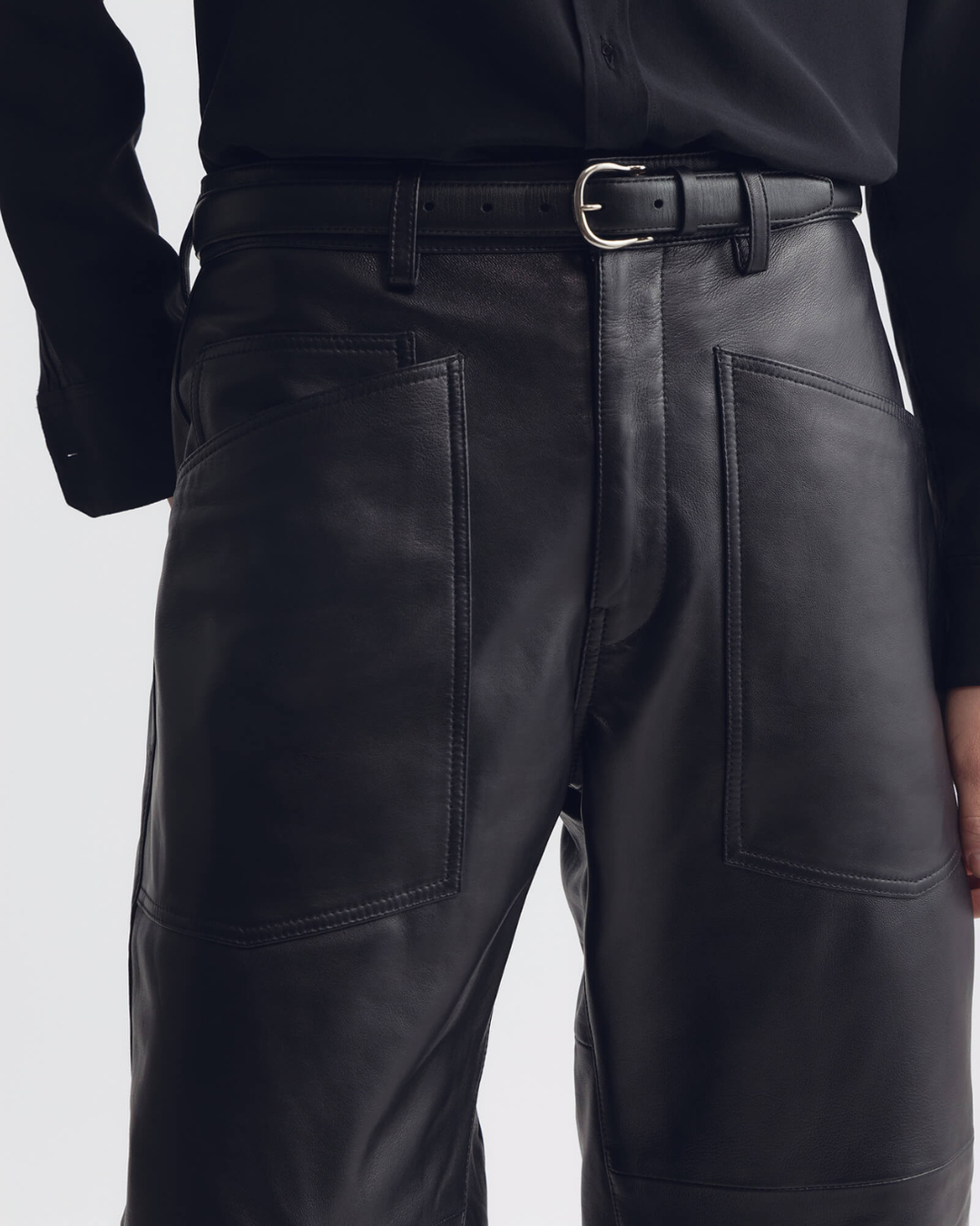 Shon Leather Pant | Midnight