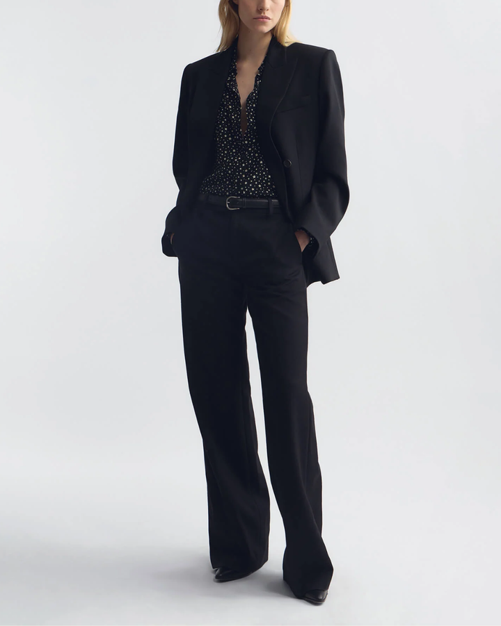 Gaia Slim Shirt | Black Ivory Star