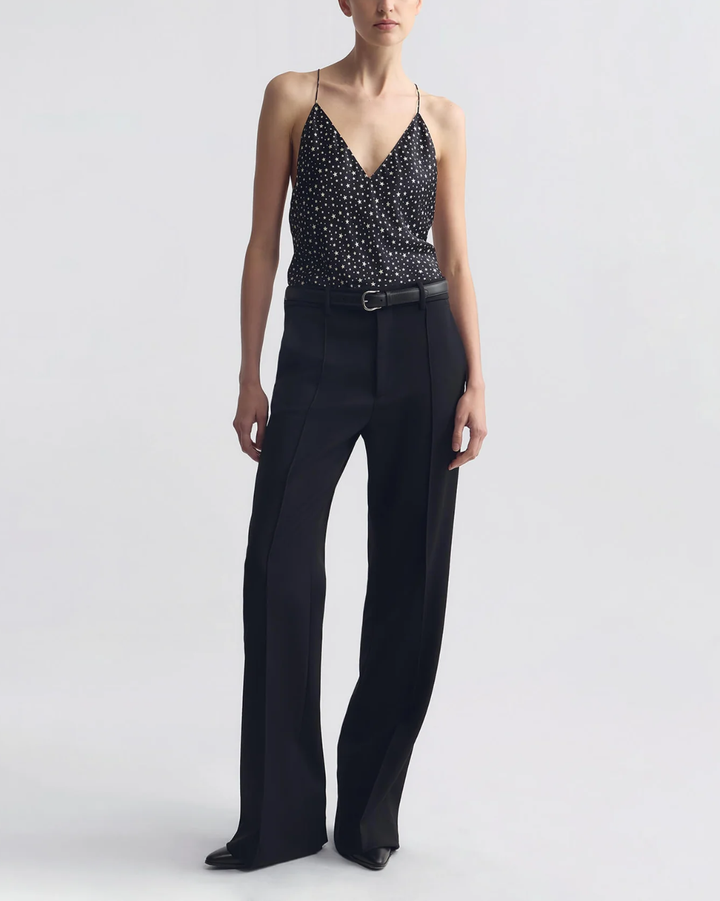 Emile Cami Top | Black/Ivory Star
