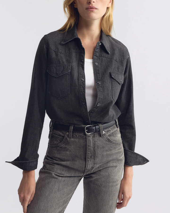 Travis Shirt | Faded Black