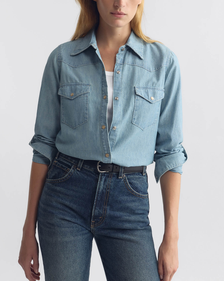 Travis Chambray Shirt | Indigo