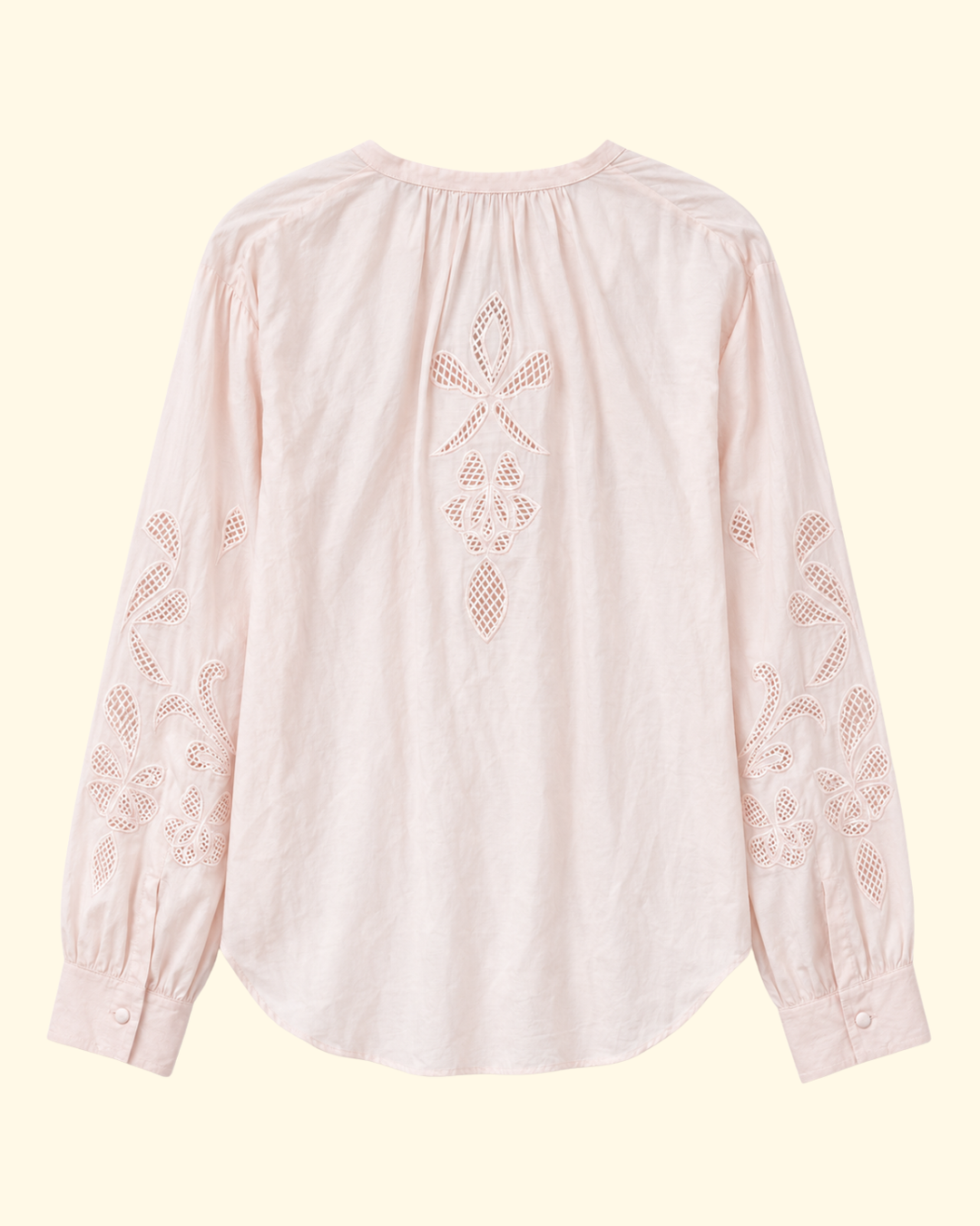 Embroidery Viole Bohemian Shirt | Peonia