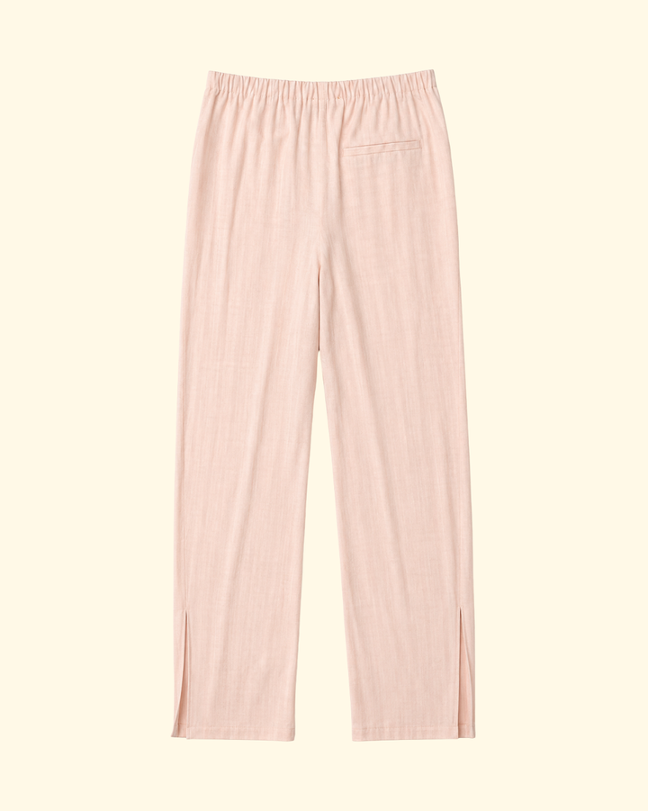Viscose Hopsack Pants w/ Splits | Alba