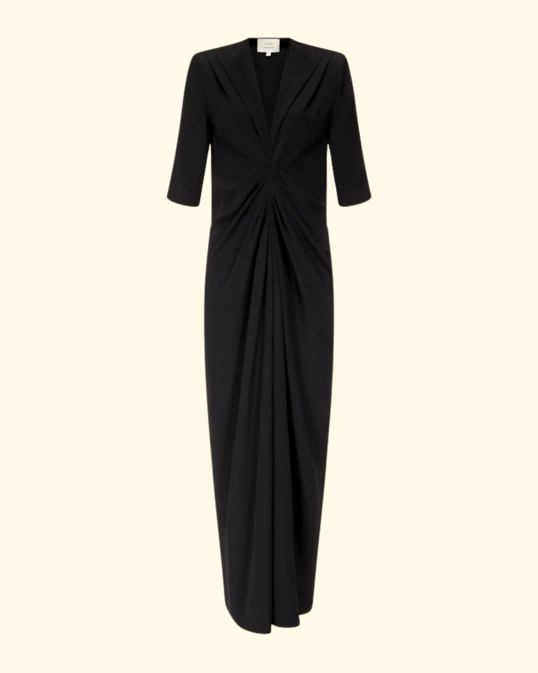 Willa Front Zip Midi Dress | Black