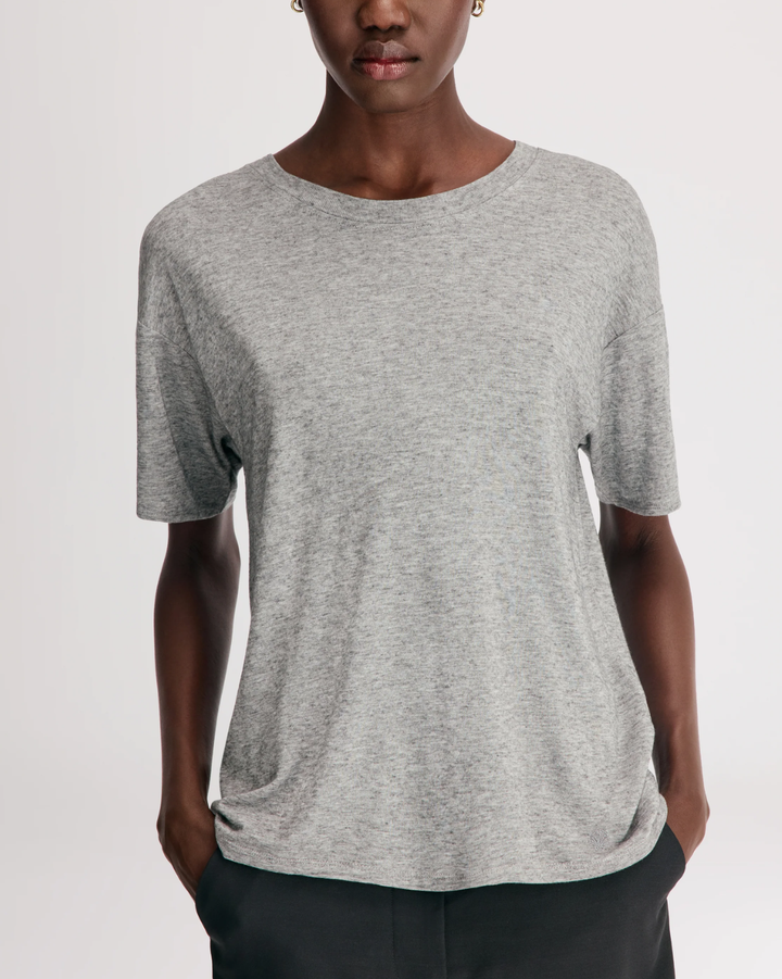 Ezra Classic Fit T-Shirt | Anthracite Melange