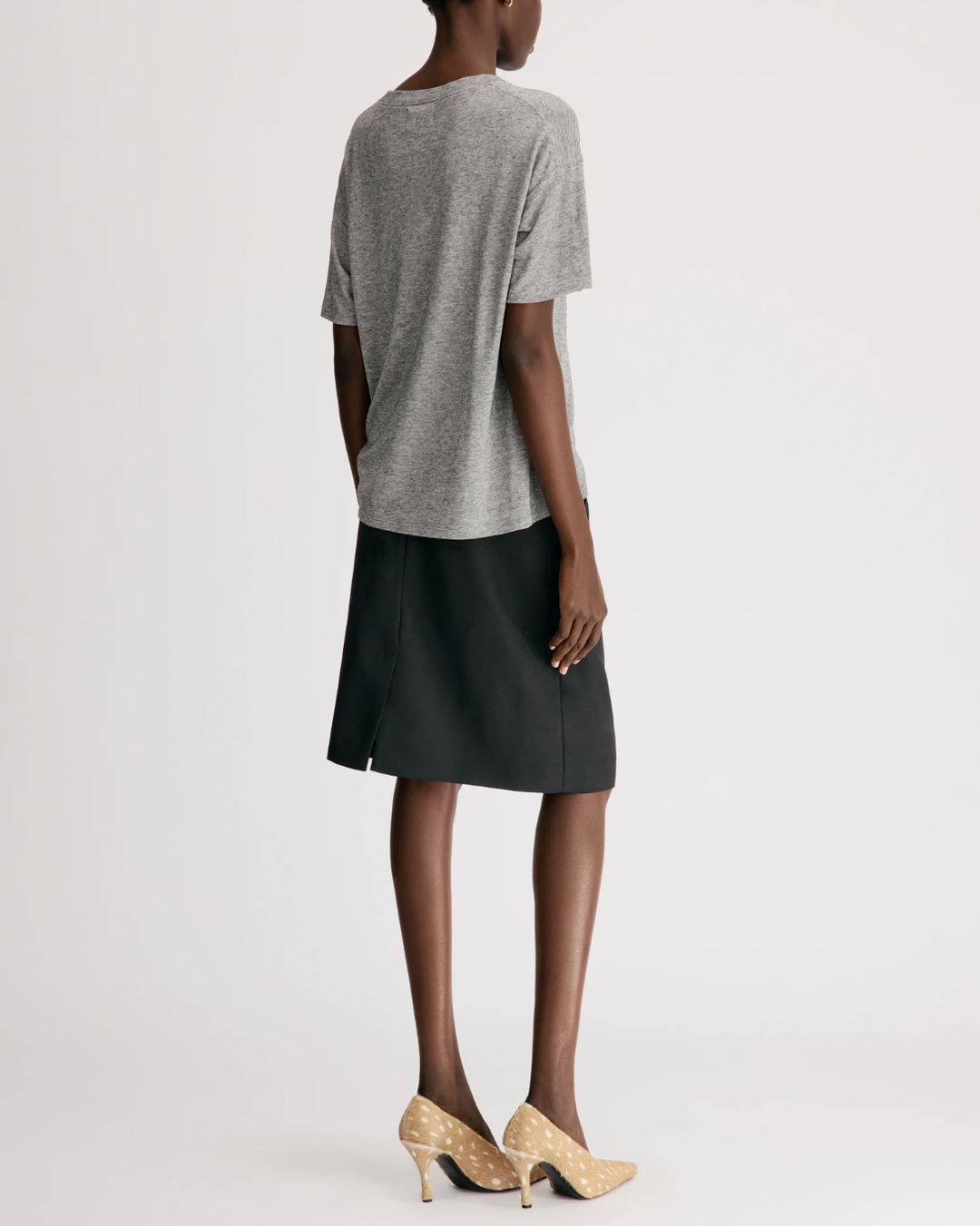 Ezra Classic Fit T-Shirt | Anthracite Melange