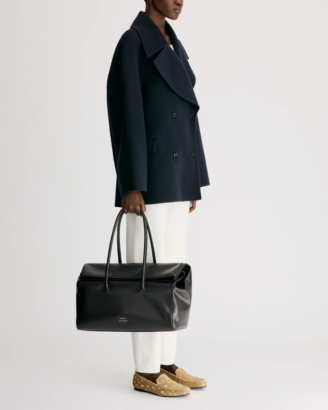 Neil Double Breasted Jacket | Navy Melange