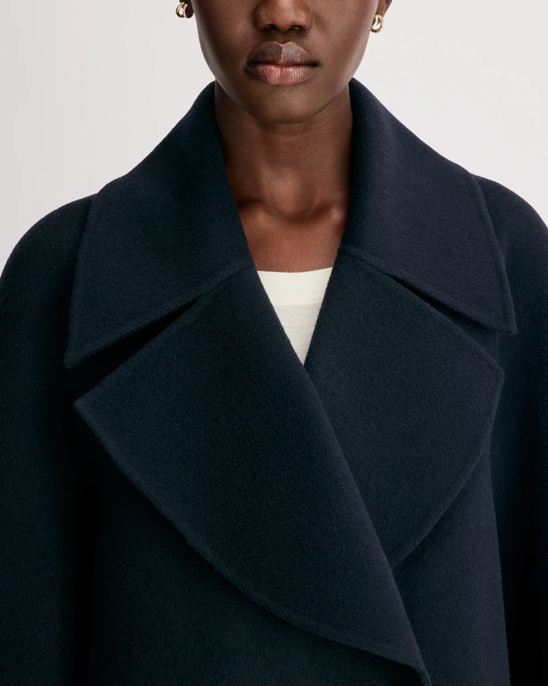 Neil Double Breasted Jacket | Navy Melange