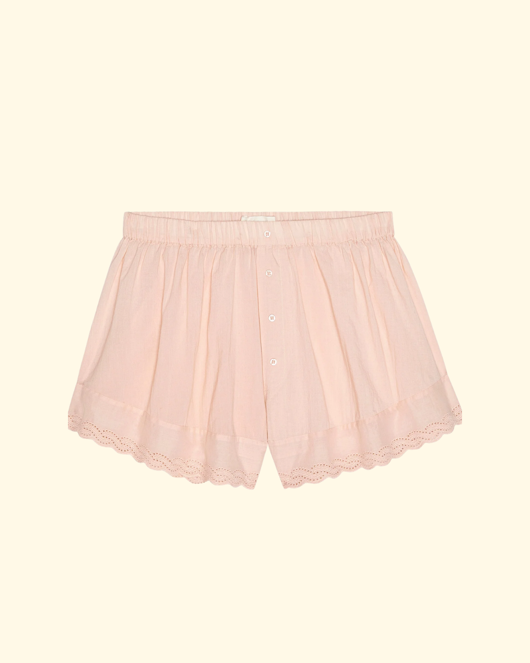 The Eyelet Tap Short | Washed Rose
