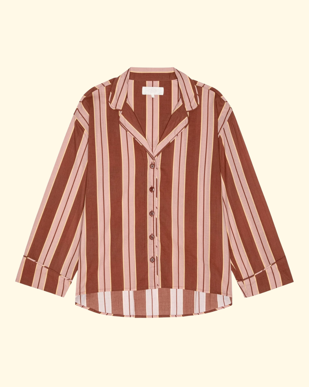 The Pajama Shirt | Ganache Stripe