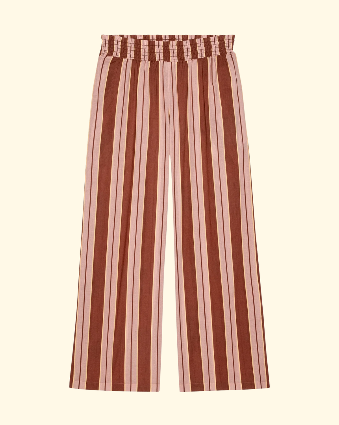 The Smocked Sleep Pant | Ganache Stripe