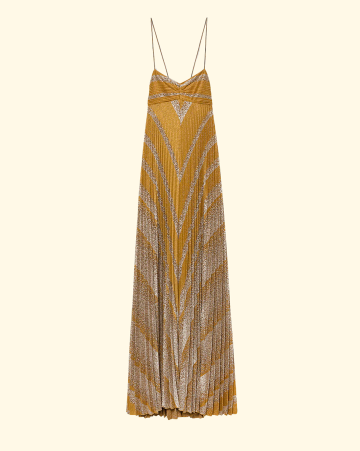 Rising Sun Plisse Dress | Heliodore
