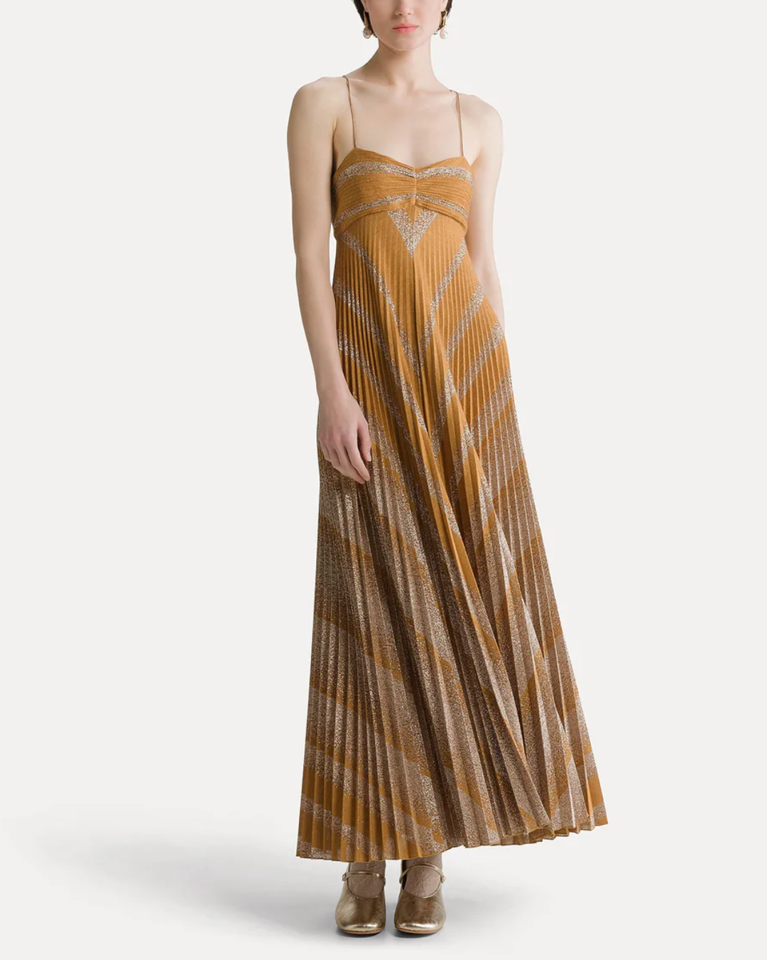 Rising Sun Plisse Dress | Heliodore