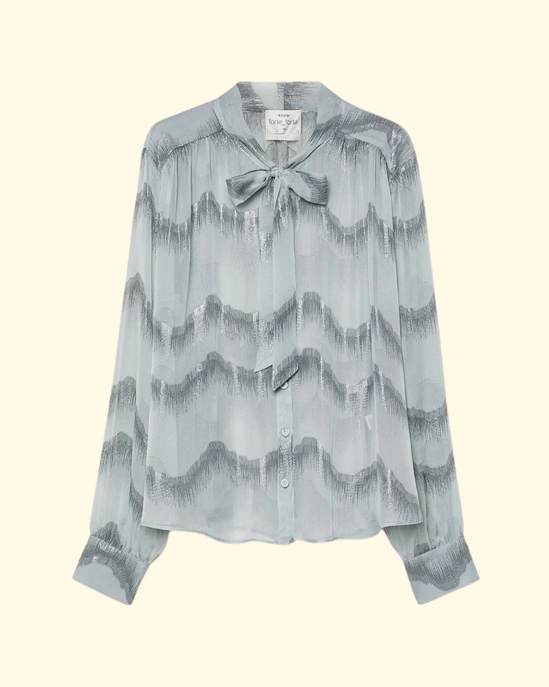 'Nuages D'Argent' Chiffon Shirt | Quarzo