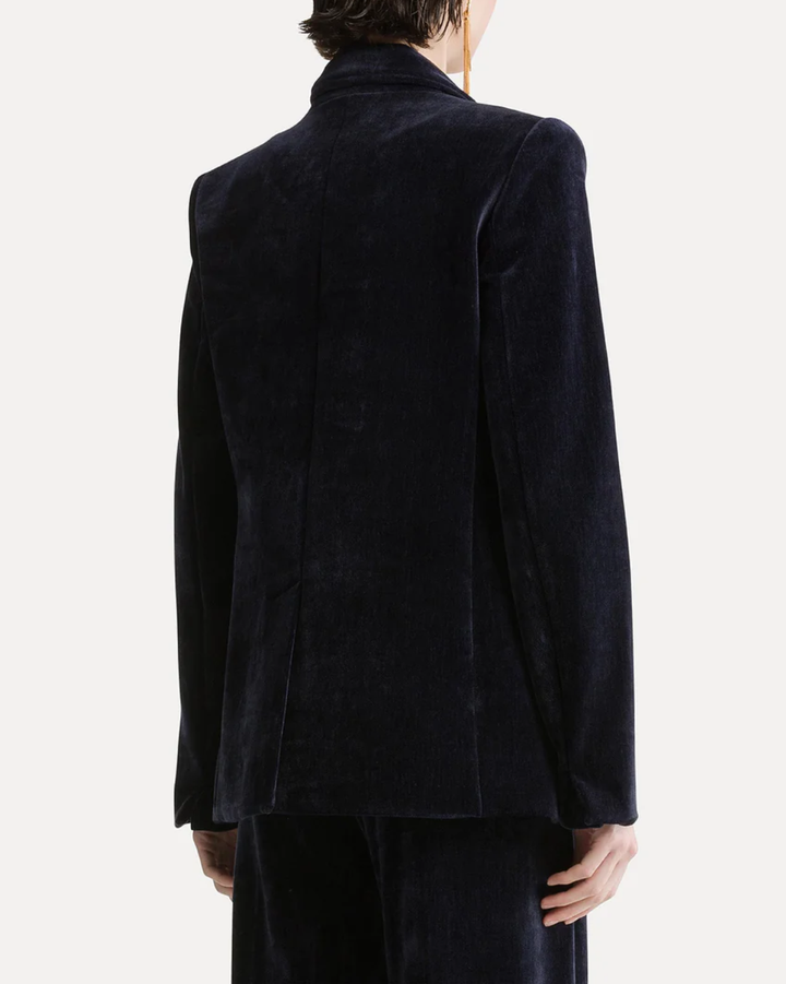 Double Twill Velvet Blazer | Notte
