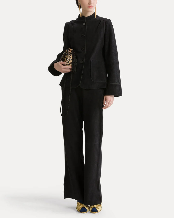 Suede Elasticated Pants | Notte