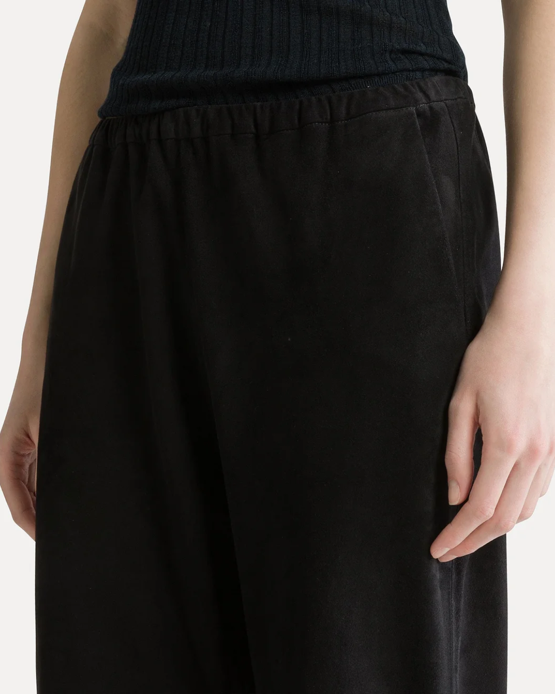 Suede Elasticated Pants | Notte