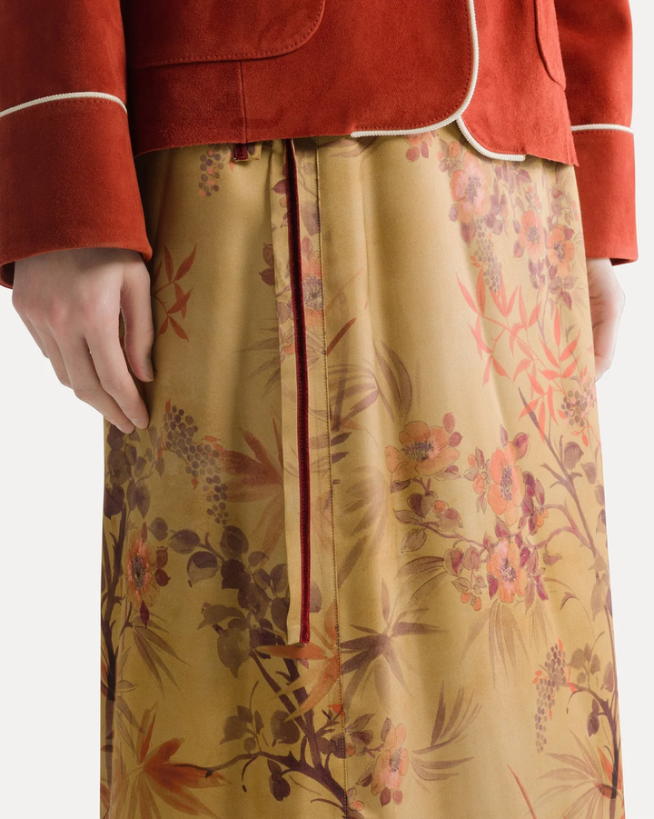 'Le Bambou Secret' Satin Sarong | Heliodore