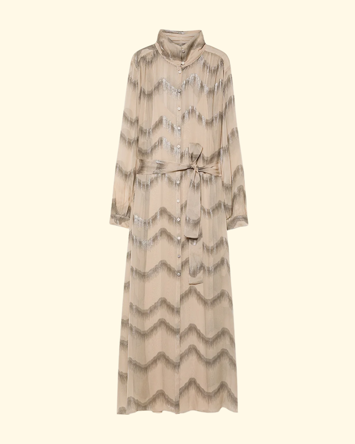 'Nuages D'Argent' Chiffon Dress | Seta