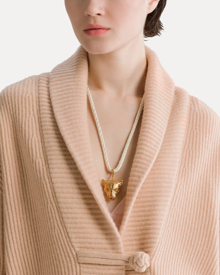 Wool Cashmere Ribbed Cardigan | Cashmere