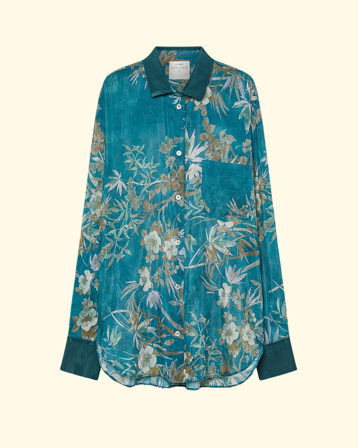 'Le Bambou Secret' Voile Shirt | Jade