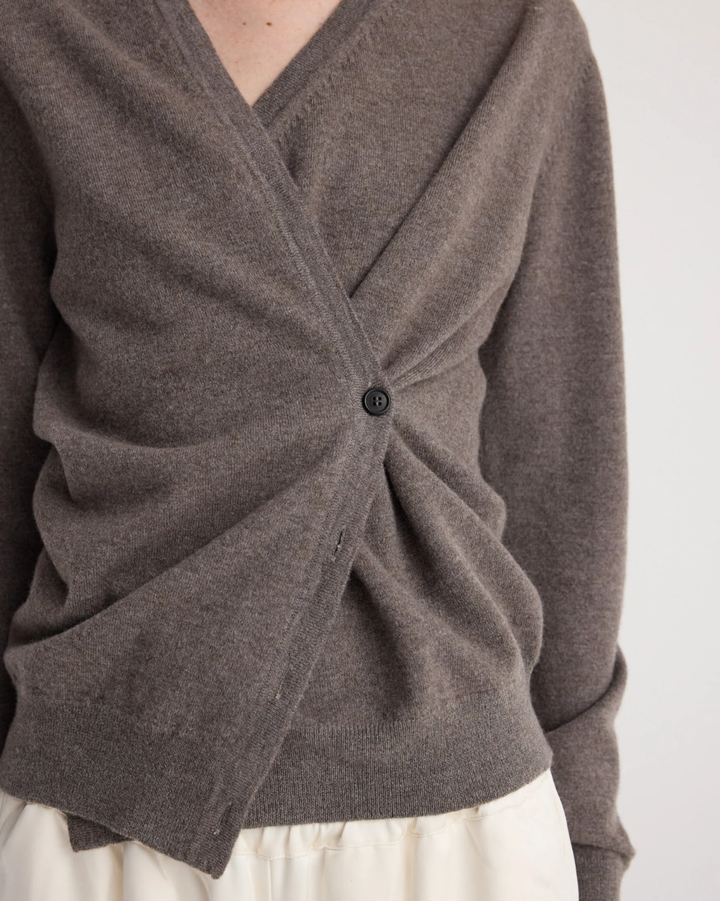 Twisted Ballet Cardigan | Mud