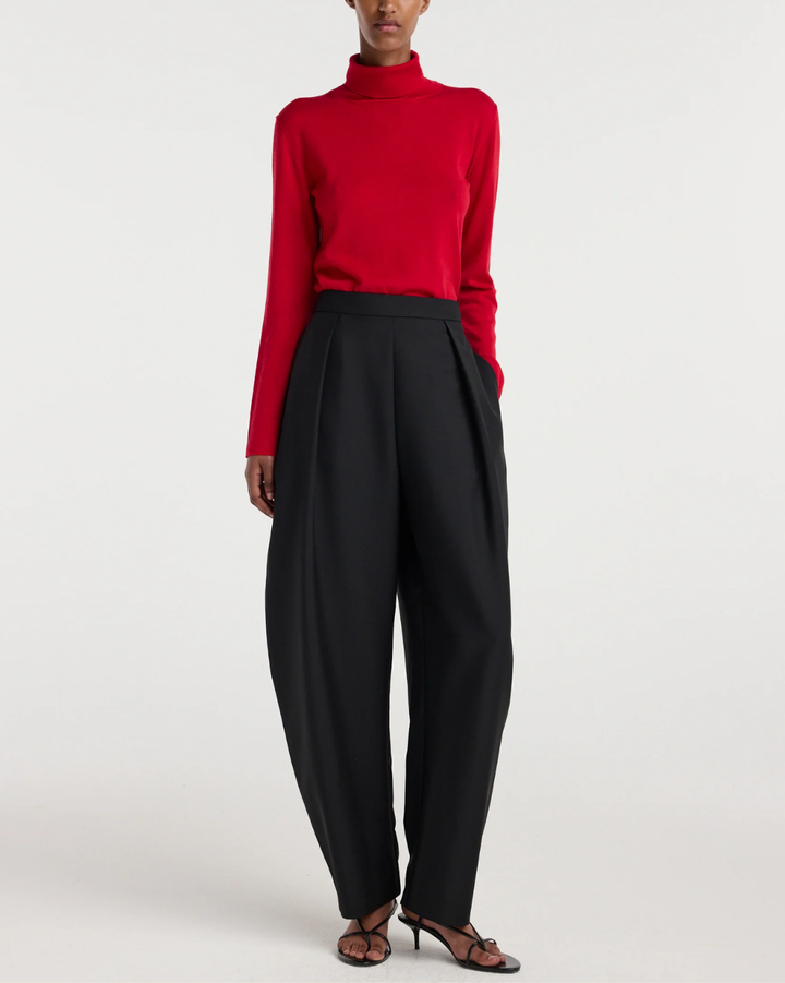 Sculptural Tailored Trousers | Black
