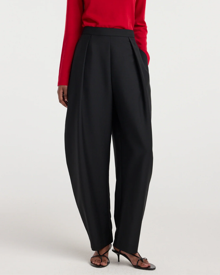 Sculptural Tailored Trousers | Black