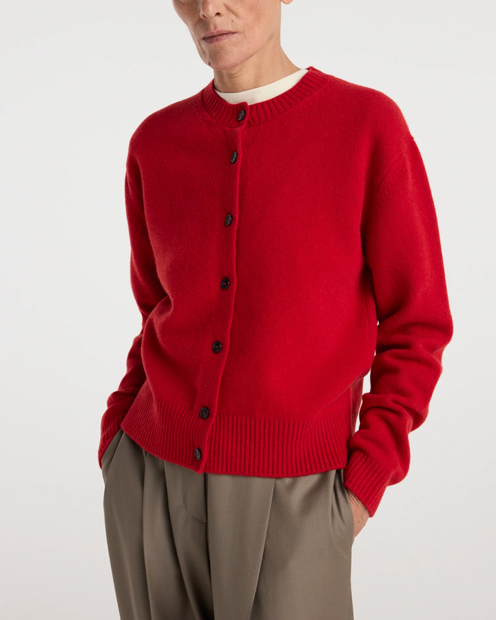 Classic Cardigan | Red