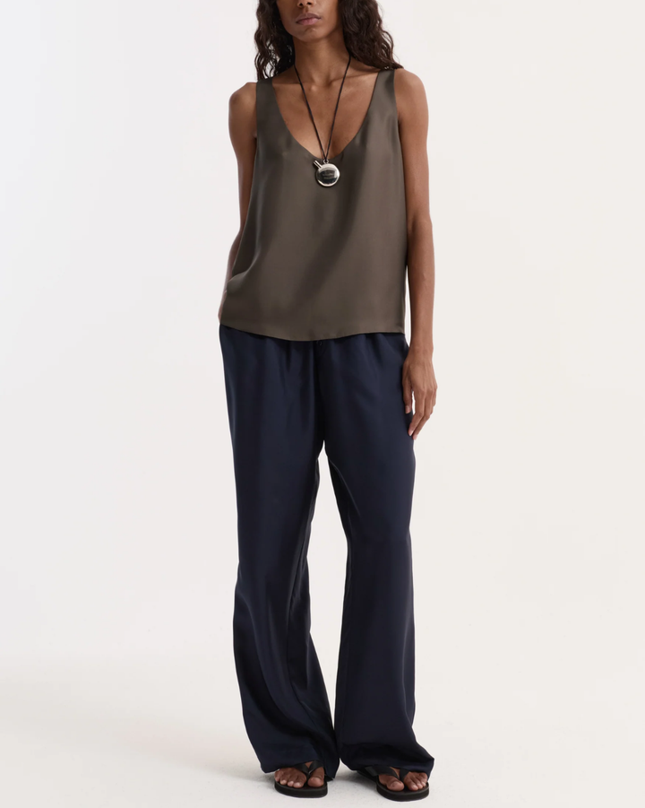 Silk Relaxed Trousers | Night