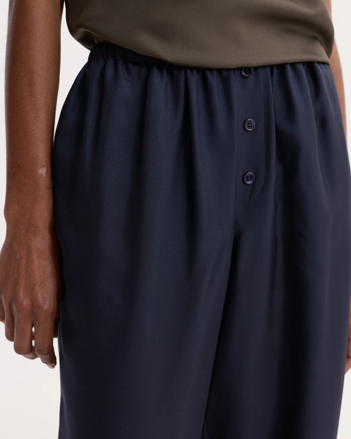 Silk Relaxed Trousers | Night