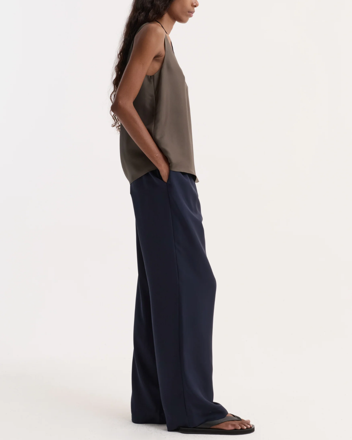 Silk Relaxed Trousers | Night