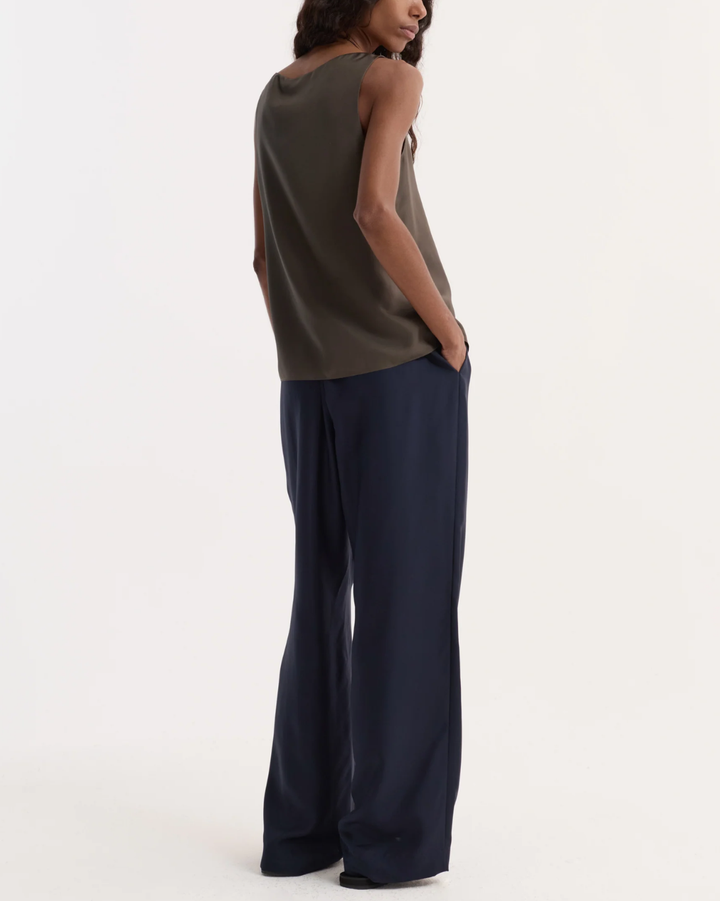 Silk Relaxed Trousers | Night