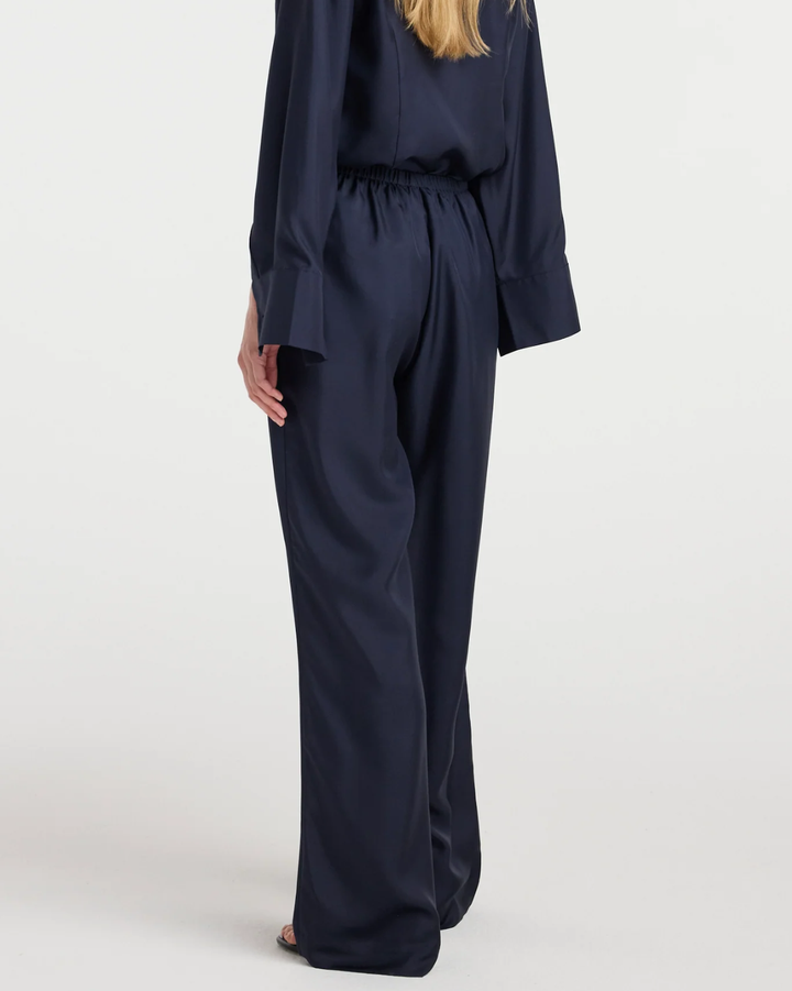 Silk Relaxed Trousers | Night