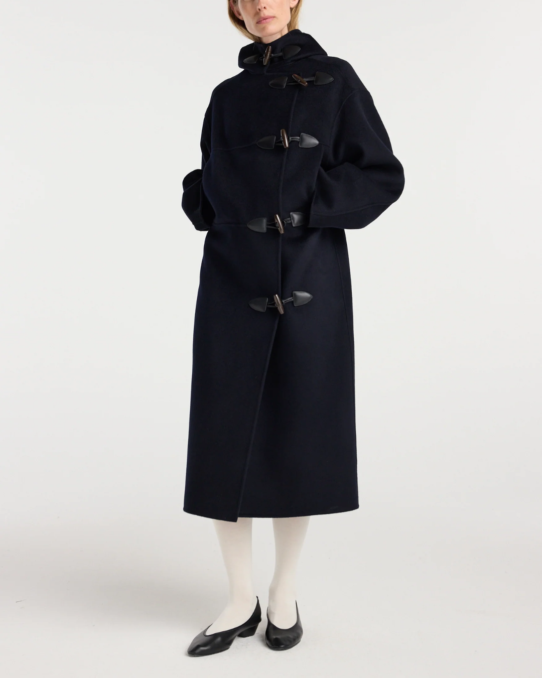 Double-Faced Wool Duffel Coat | Navy