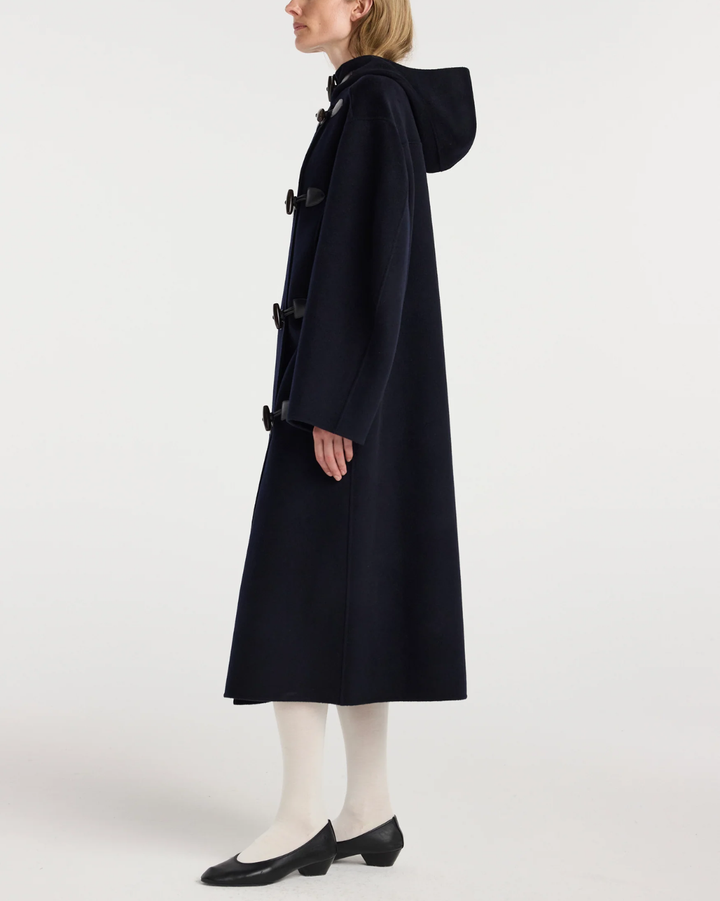 Double-Faced Wool Duffel Coat | Navy