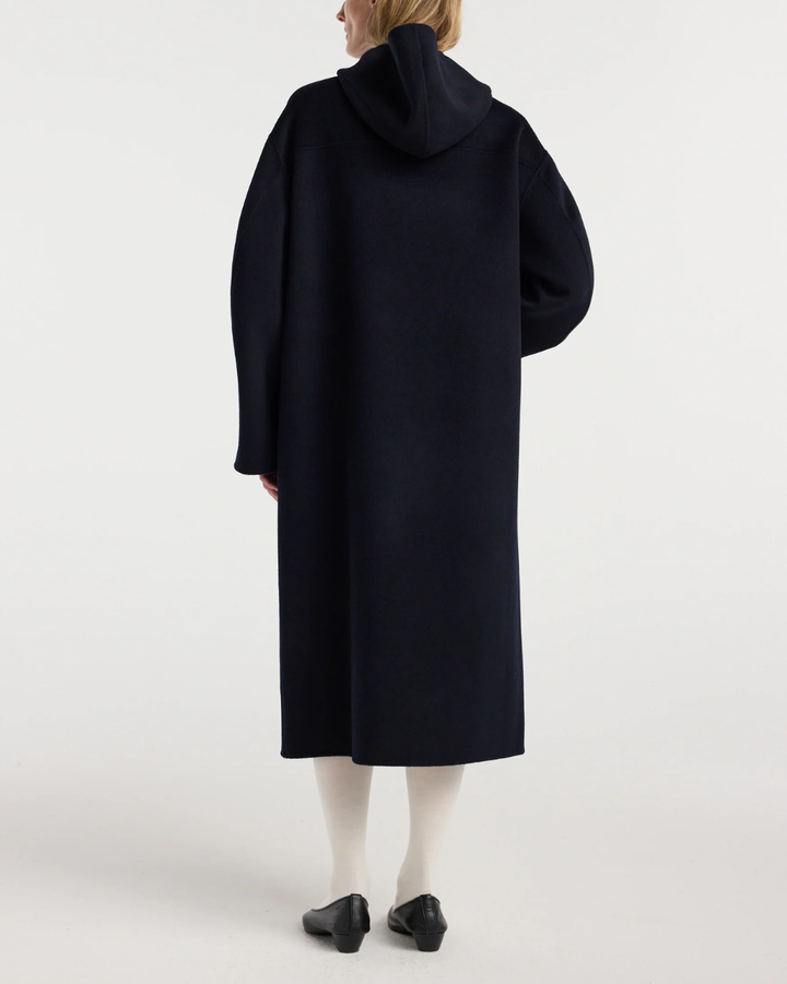 Double-Faced Wool Duffel Coat | Navy