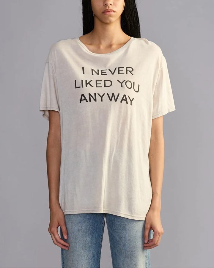 "I Never Liked You" Boy Tee | Acid Khaki Stone