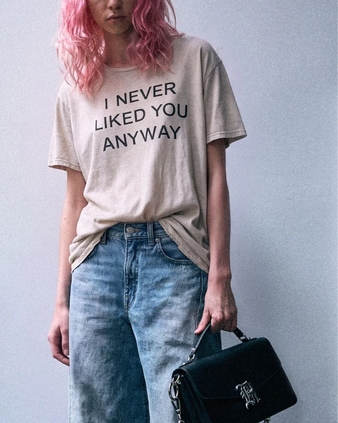 "I Never Liked You" Boy Tee | Acid Khaki Stone
