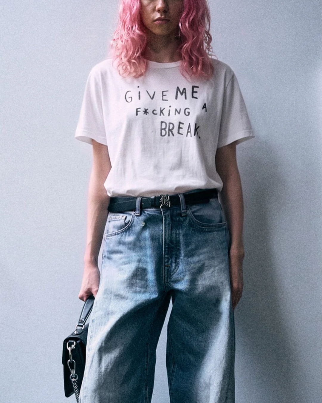 "Give Me A Break" Boy Tee | Ecru White