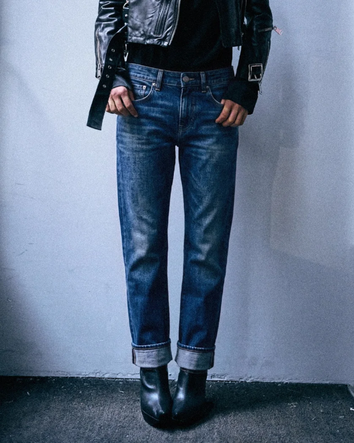 Cuffed Boy Straight | Caslon Selvedge Blue