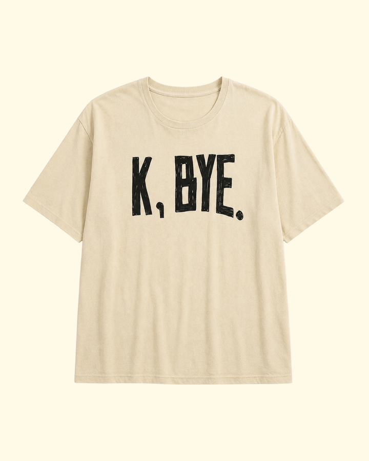 "K Bye" Boy Tee | Khaki