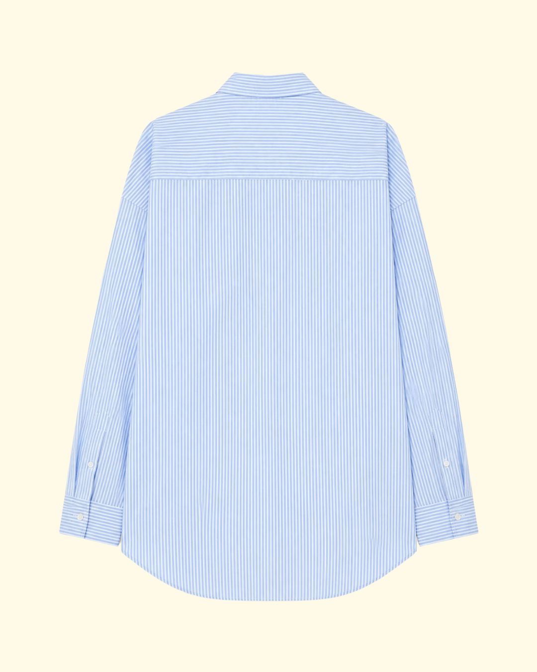 Drop Neck Shirt | Light Blue Multi Stripe