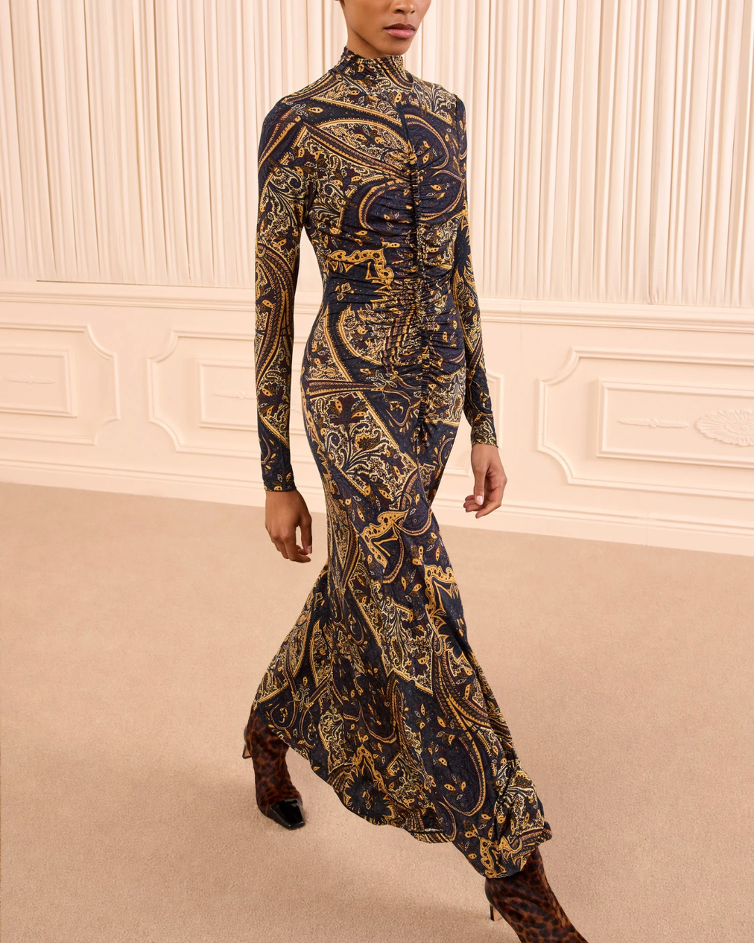 Ida LS Jersey Dress | Twilight Paisley