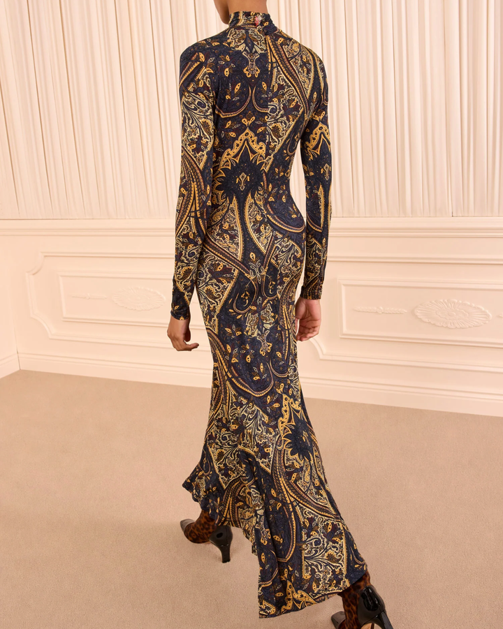 Ida LS Jersey Dress | Twilight Paisley